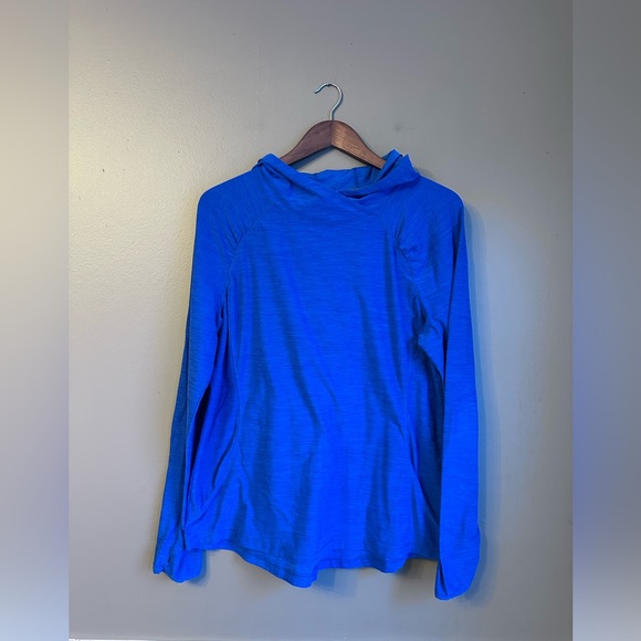 Danskin Tops - Danskin Long Sleeve Pullover Hooded Athletic Shirt – Size Large | Royal Blue